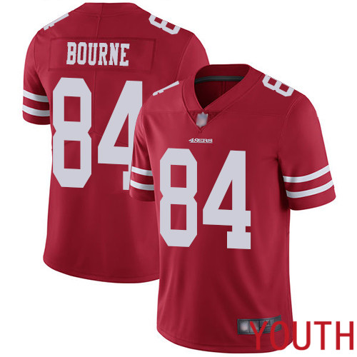 San Francisco 49ers Limited Red Youth Kendrick Bourne Home NFL Jersey 84 Vapor Untouchable